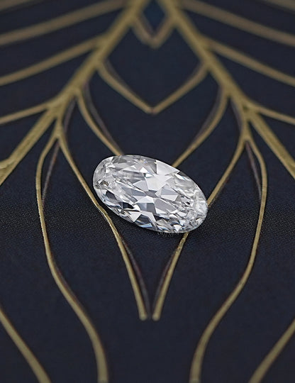 Old Mine Moval Lab Diamond -- 3.00 Ct Lab Grown Diamond