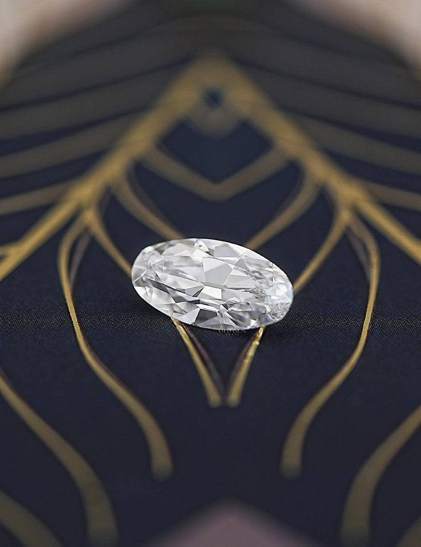 Old Mine Moval Cut Lab Grown Diamond Lab Grown Diamond