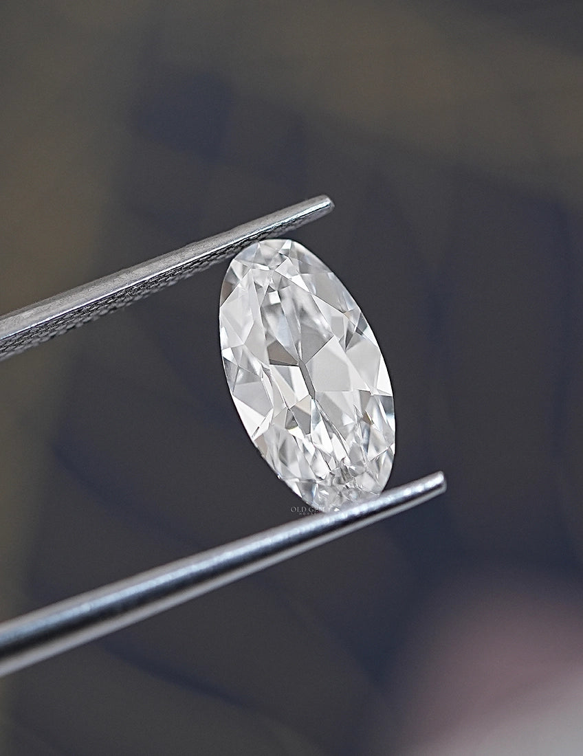 Old Mine Moval Cut Lab Grown Diamond Lab Grown Diamond