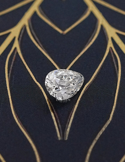 Loose Old Mine Pear Lab Grown Diamond-IJ/VS