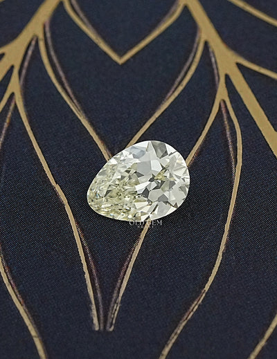 Old Mine Cut Pear Shape Loose Diamond - JK/VS