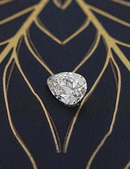 Loose Old Mine Pear Lab Grown Diamond-IJ/VS