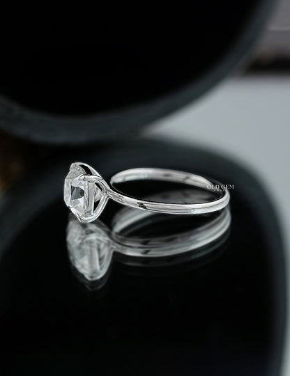 Old Mine Square Cushion Cut Solitaire Ring Engagement Ring