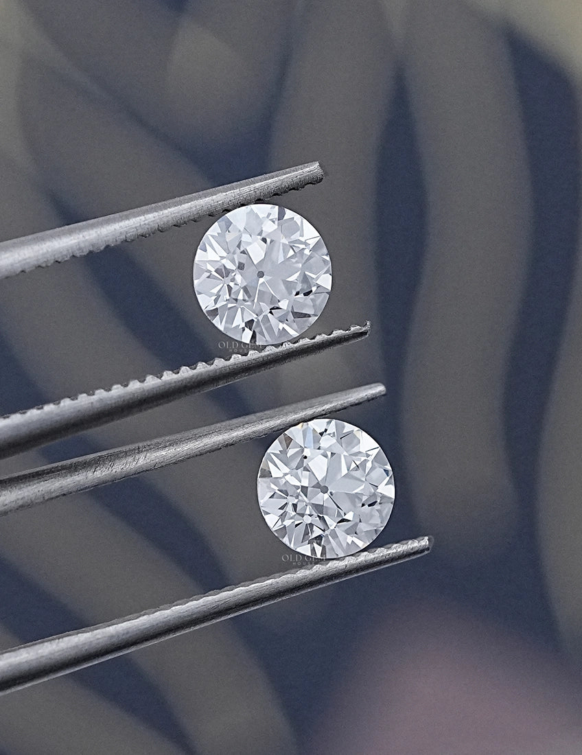 Paired Old European Round Lab Diamond -1.00 TCW Lab Grown Diamond