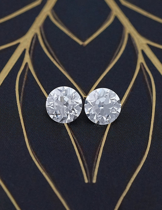 Paired Old European Round Lab Diamond -- 2.00 TCW Lab Grown Diamond