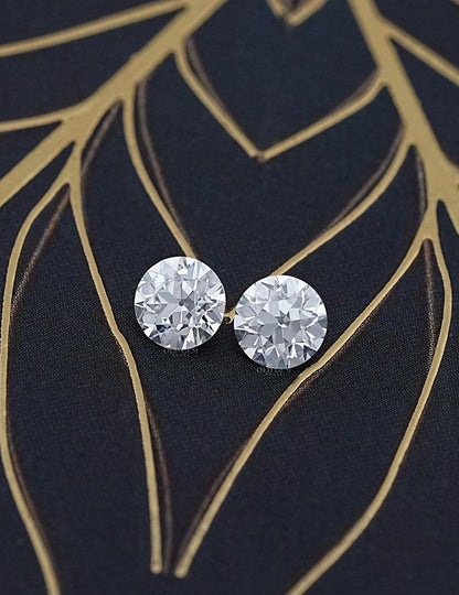 Paired Old European Round Lab Diamond -1.00 TCW Lab Grown Diamond