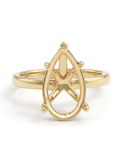 Pear Shape Semi Mount Engagement Ring