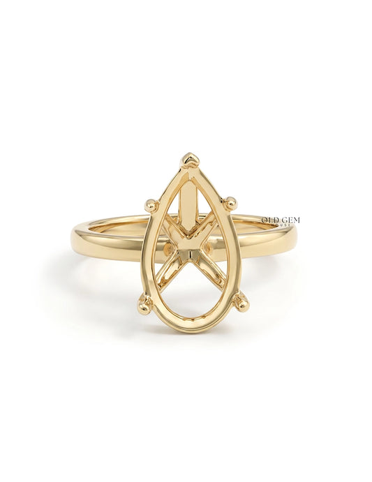Pear Shape Semi Mount Engagement Ring Engagement Ring