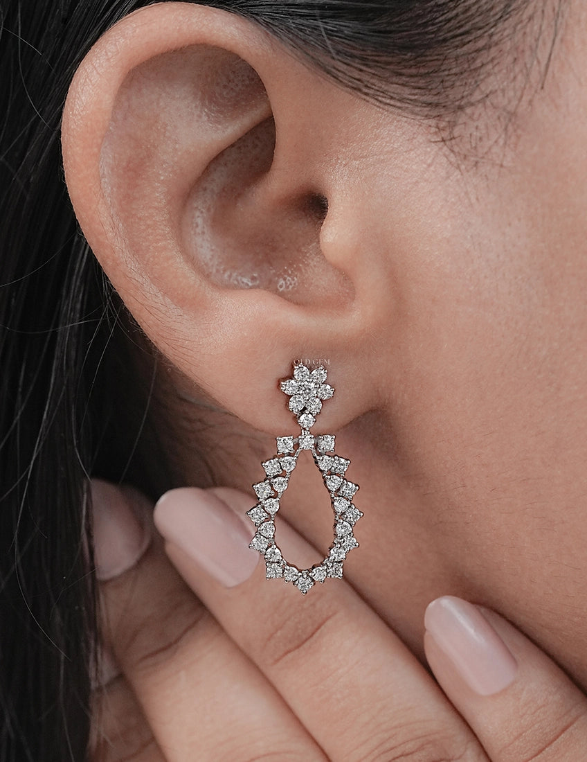 Pear Shape Drop Earrings