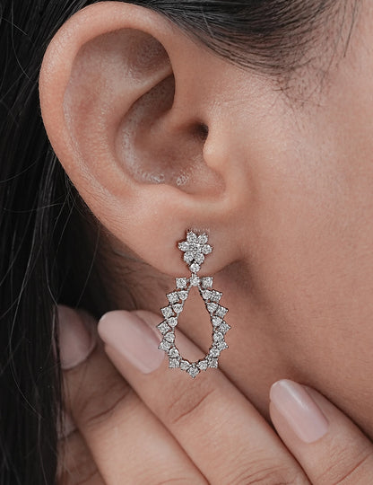 Pear Shape Drop Earrings