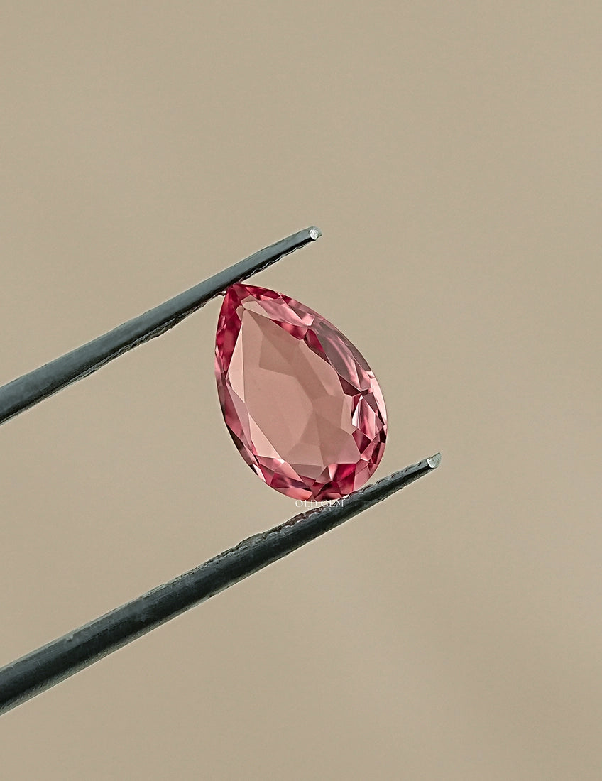 Pink Pear Cut Lab Loose Gemstone Gemstone