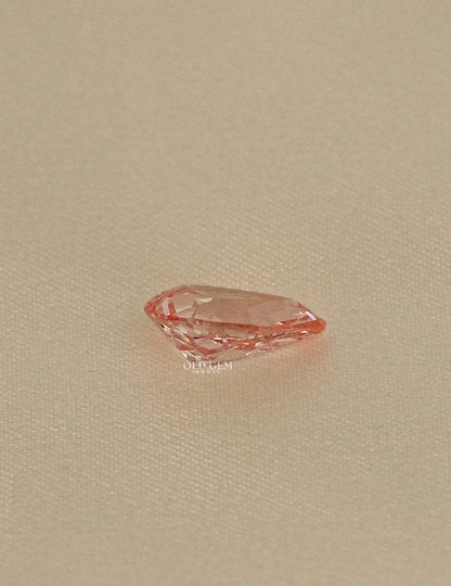 Vivid Pink Old Mine Pear Lab Grown Loose Diamond