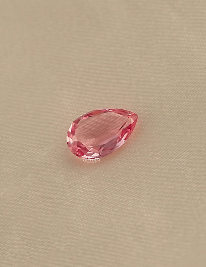 Pink Pear Cut Lab Loose Gemstone Gemstone