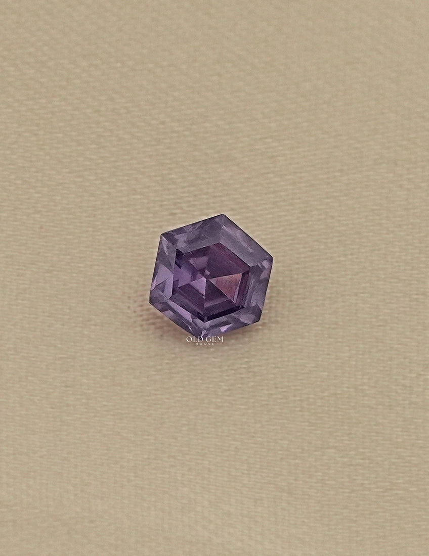 Purple Hexagon Semi Precious Gemstone