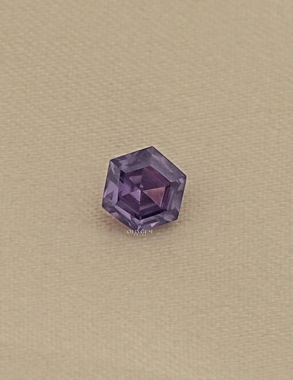 Purple Hexagon Semi Precious Gemstone
