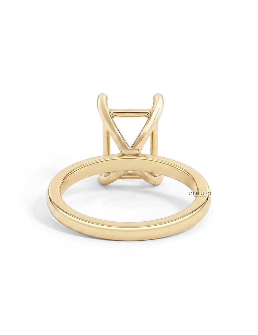 Radiant Cut Semi Mount Engagement Ring