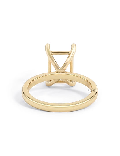 Radiant Cut Semi Mount Engagement Ring