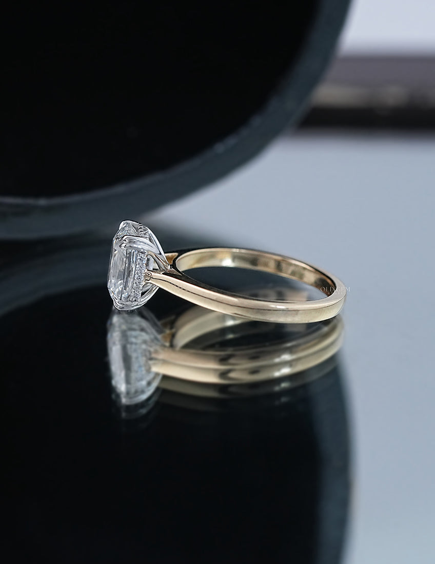 Old Mine Cushion Solitaire Ring