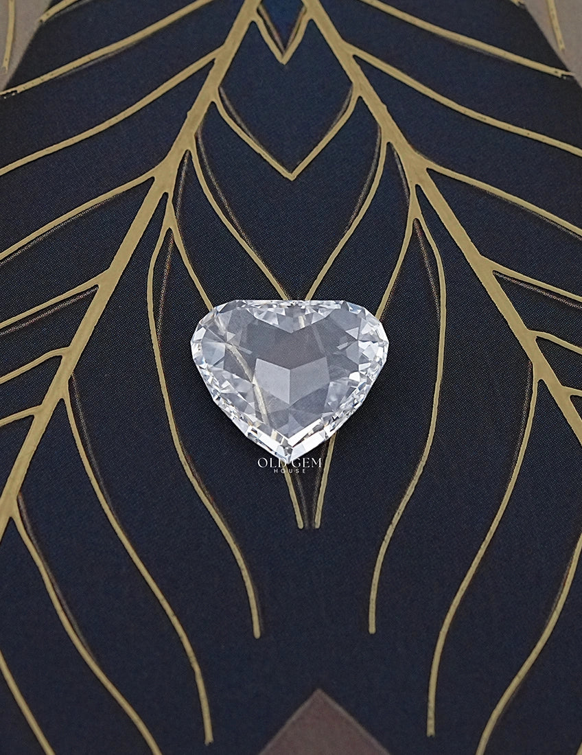Rose Cut Heart Shaped Lab Grown Diamond Lab Grown Diamond