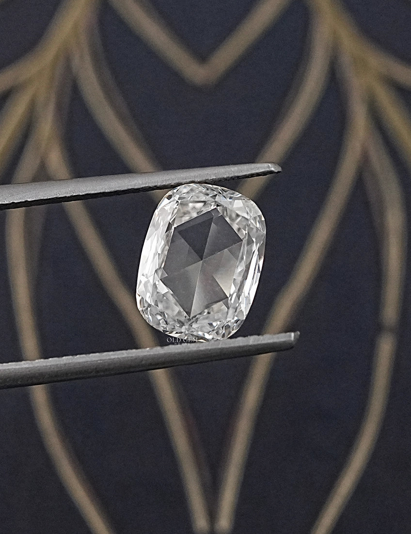 Rose Cut Cushion Lab Diamond Lab Grown Diamond