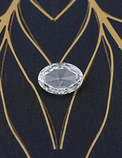 Rose Cut Oval Lab Diamond Lab Grown Diamond