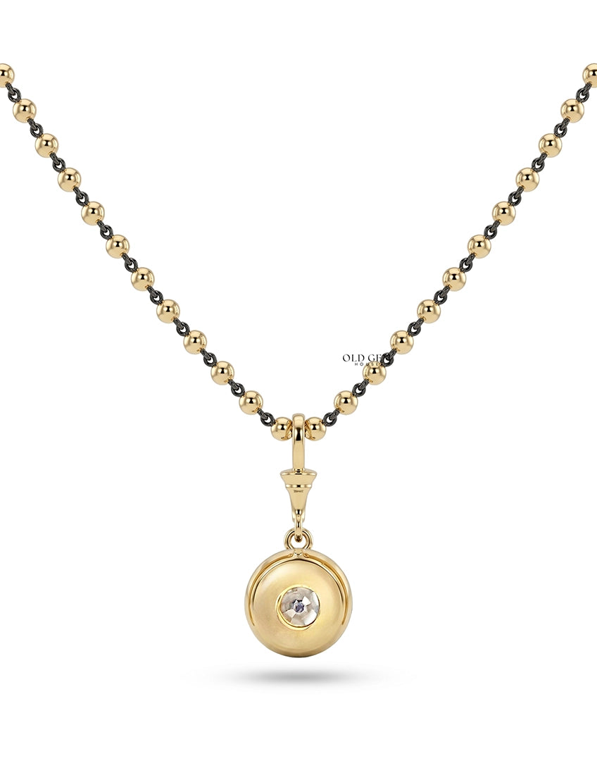 Round Cut Lab Diamond Ball Chain Necklace Necklaces