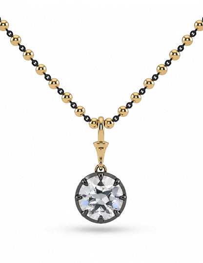 Round Cut Lab Diamond Ball Chain Necklace Necklaces