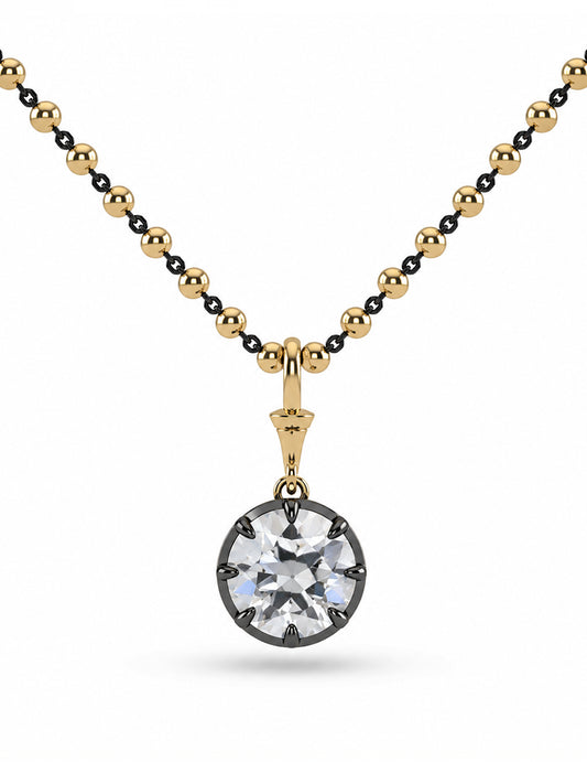 Round Cut Lab Diamond Ball Chain Necklace Necklaces