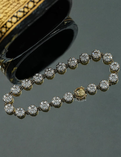 Old European Cut Diamond Tennis Bracelet