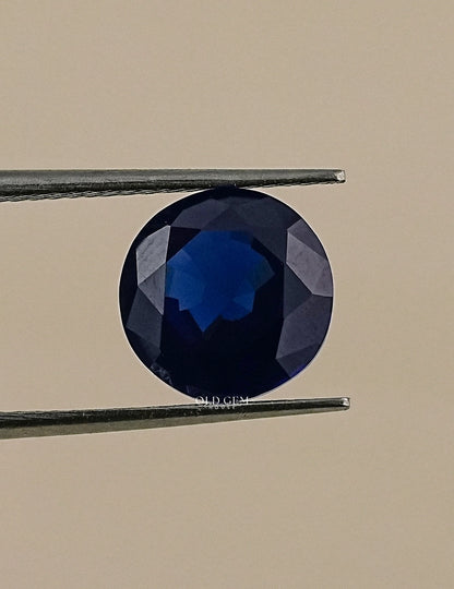 Sapphire Blue Round Cut Loose Gemstone Gemstone