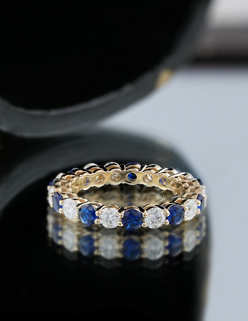 Sapphire Gemstone Eternity Band