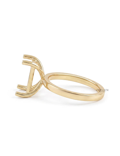 Radiant Cut Semi Mount Engagement Ring