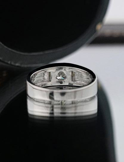 Shield Cut Diamond Men's Ring