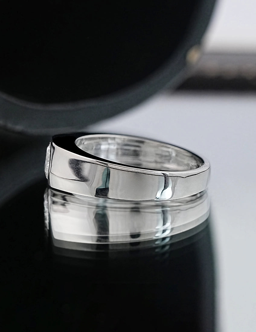 Shield Cut Diamond Men's Ring