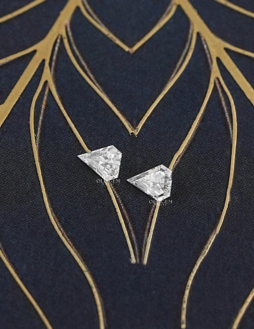 Shield Cut Lab Grown Diamond Pair