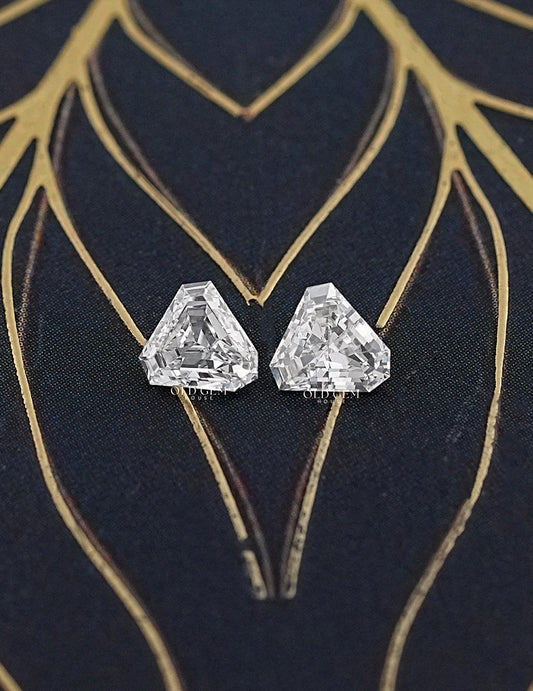 Shield Cut Lab Grown Loose Diamond Matching Pair Lab Grown Diamond