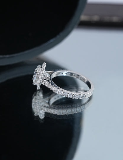 Old European Cut Halo Ring