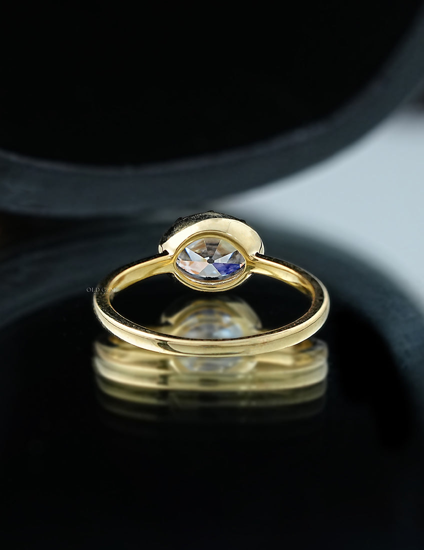 Old Mine Oval Solitaire Ring