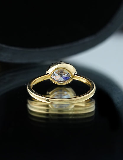 Old Mine Oval Solitaire Ring