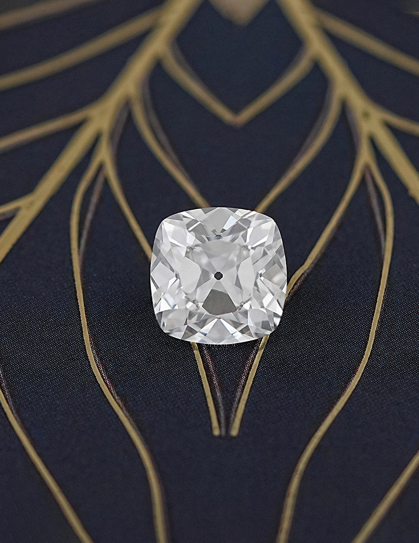 Square-shape Old Mine Cushion Lab Diamond -- 4.85 Ct Lab Grown Diamond