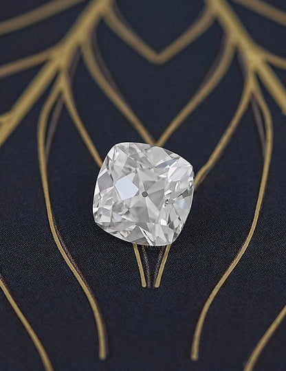 Square-shape Old Mine Cushion Lab Diamond -- 4.85 Ct Lab Grown Diamond