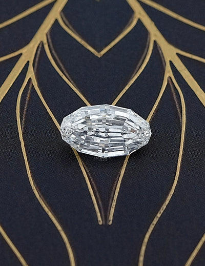 Step Cut Oval Lab Grown Loose Diamond
