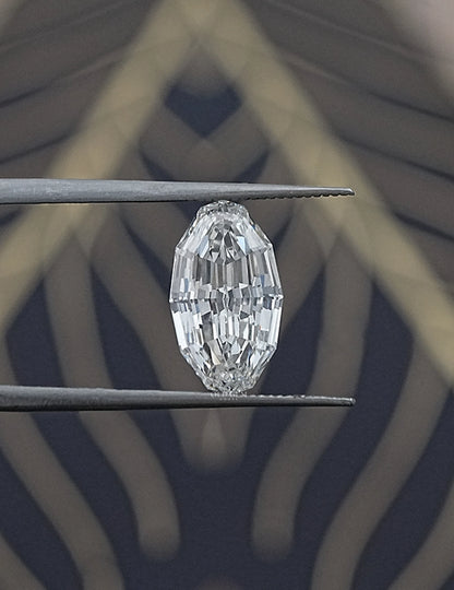 Step Cut Oval Lab Grown Loose Diamond Lab Grown Diamond