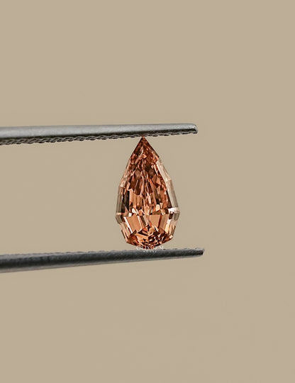Step Cut Pear Lab Loose Champagne Diamond Lab Grown Diamond
