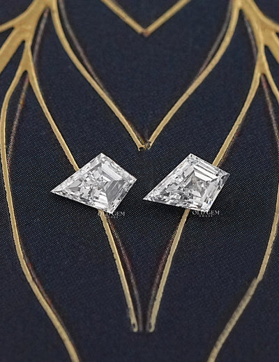 Step Cut Kite Lab Grown Diamond Matching Pairs