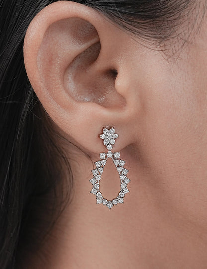 Pear Shape Drop Earrings