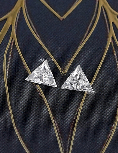 Triangle Cut Lab Grown Diamond Matching Pair
