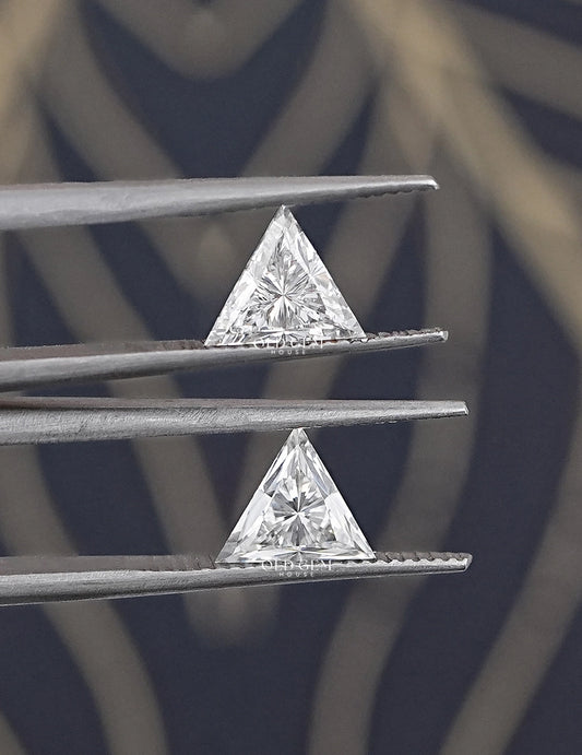 Triangle Cut Lab Grown Diamond Pair