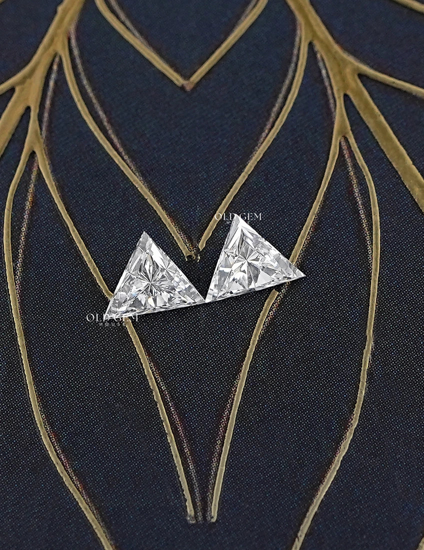Triangle Cut Lab Grown Diamond Pair