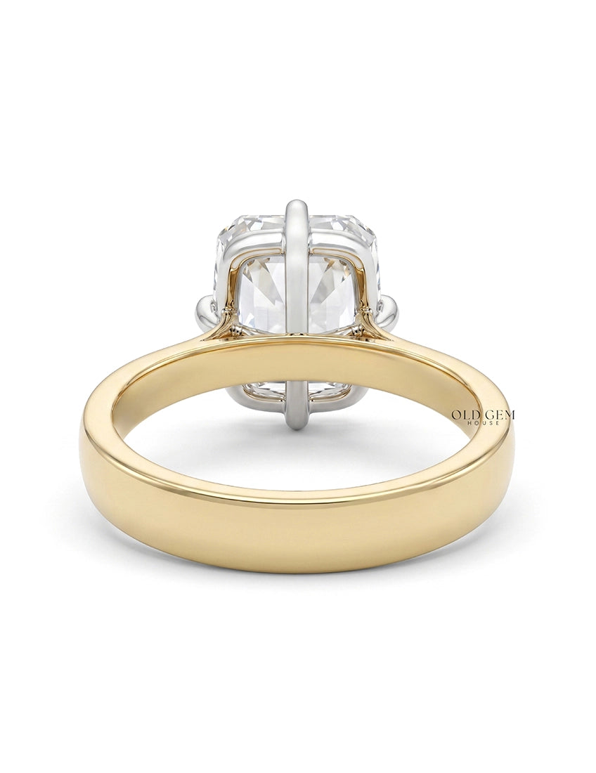 Old Mine Cushion Cut Solitaire Ring Georgian Era